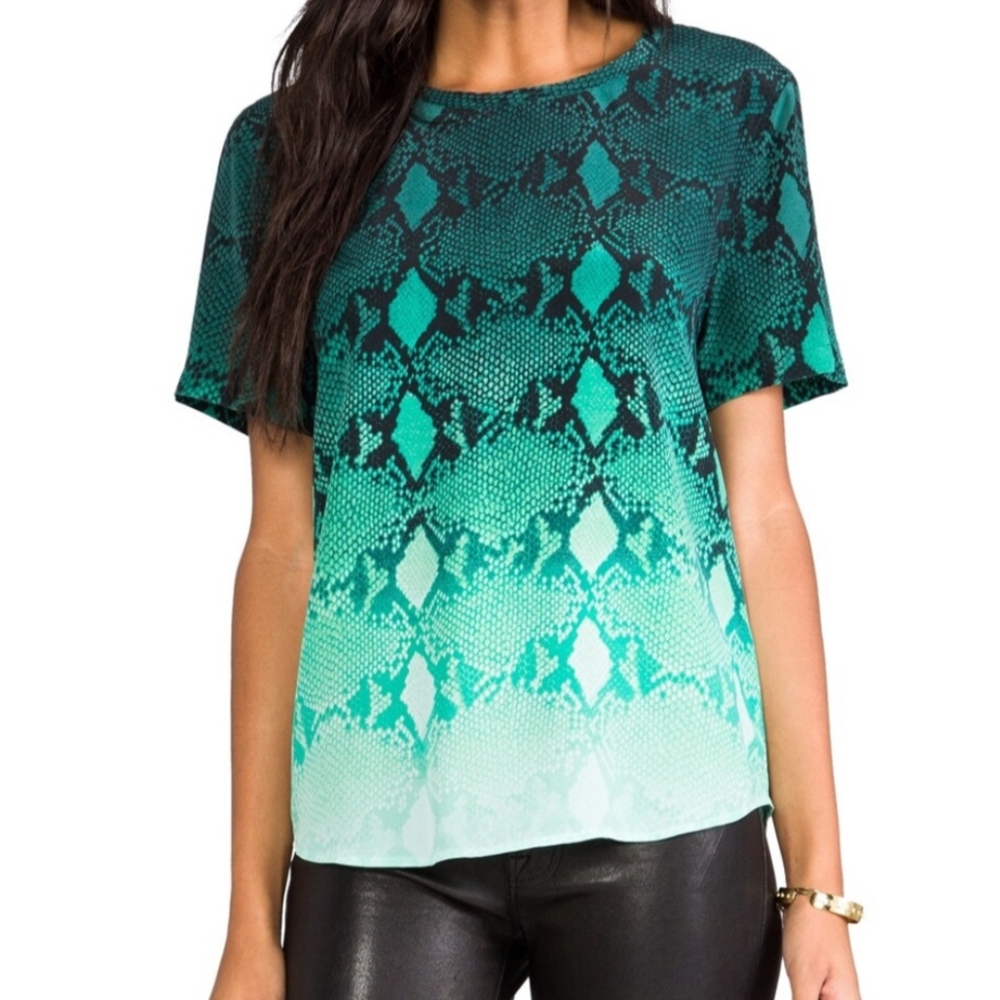 Equipment Femme Riley Silk Blouse Storm Small